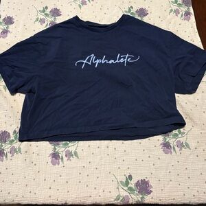 Alphalete Dark Blue Graphic Tee